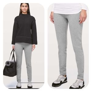 Lululemon Wunder Lounge Pant 30” in Heathered Core Medium Gray sz 8 NWOT fleece